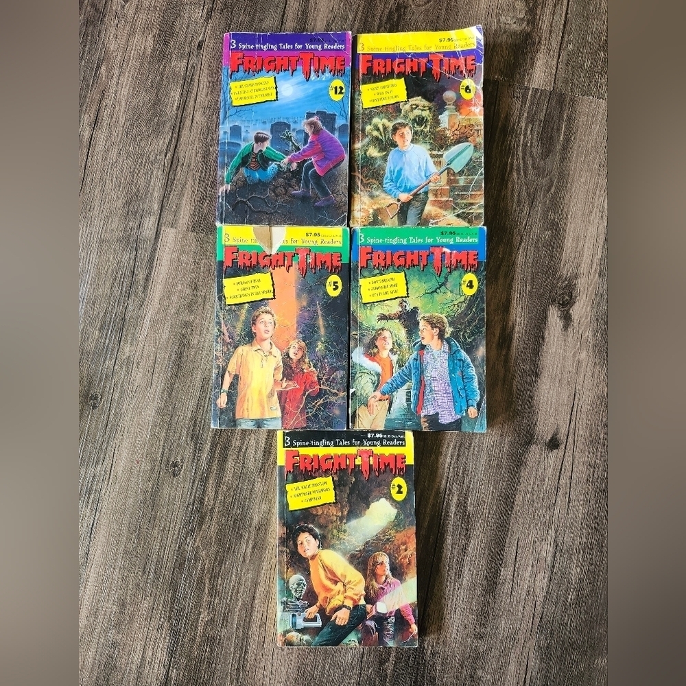 Vintage Fright Night Kids Horror Book Bundle